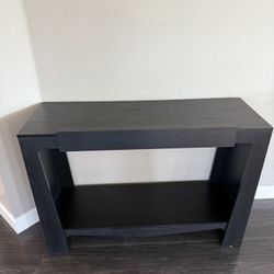 Black Wood Console Table 