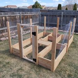 Raised Garden Bed Setup...Fully Enclosed And Micro Water Lines