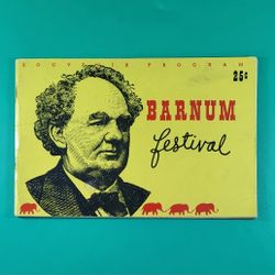 1949 1st Annual Barnum Festival Souvenir Program Bridgeport Signed