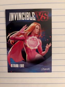 Invincible Vs Atom Eve -2 Anime Card-NY Comic Con