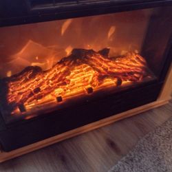 Heat Surge Electric Fireplace With Remote 