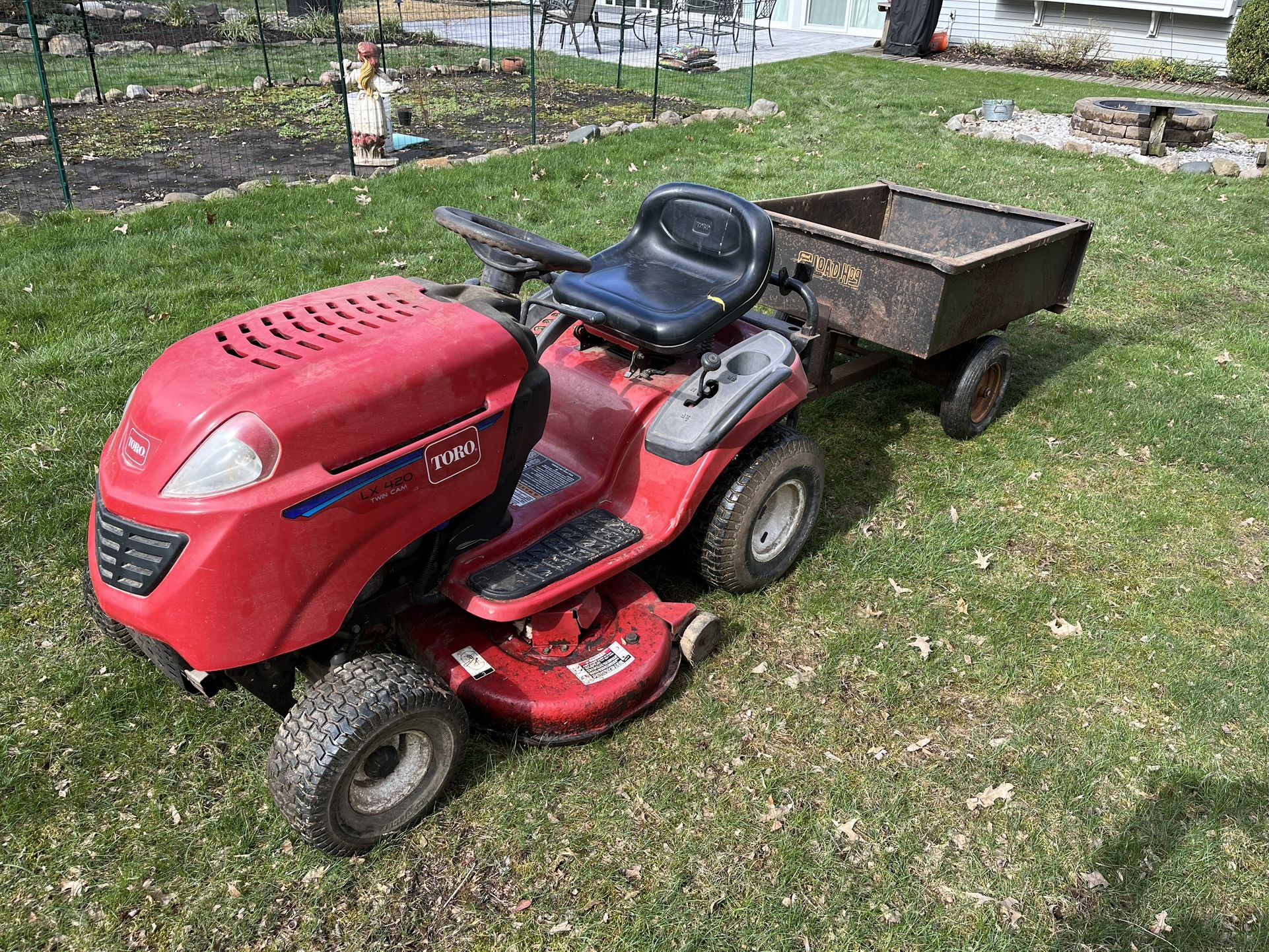 Toro Lawn Tractor And Trailer