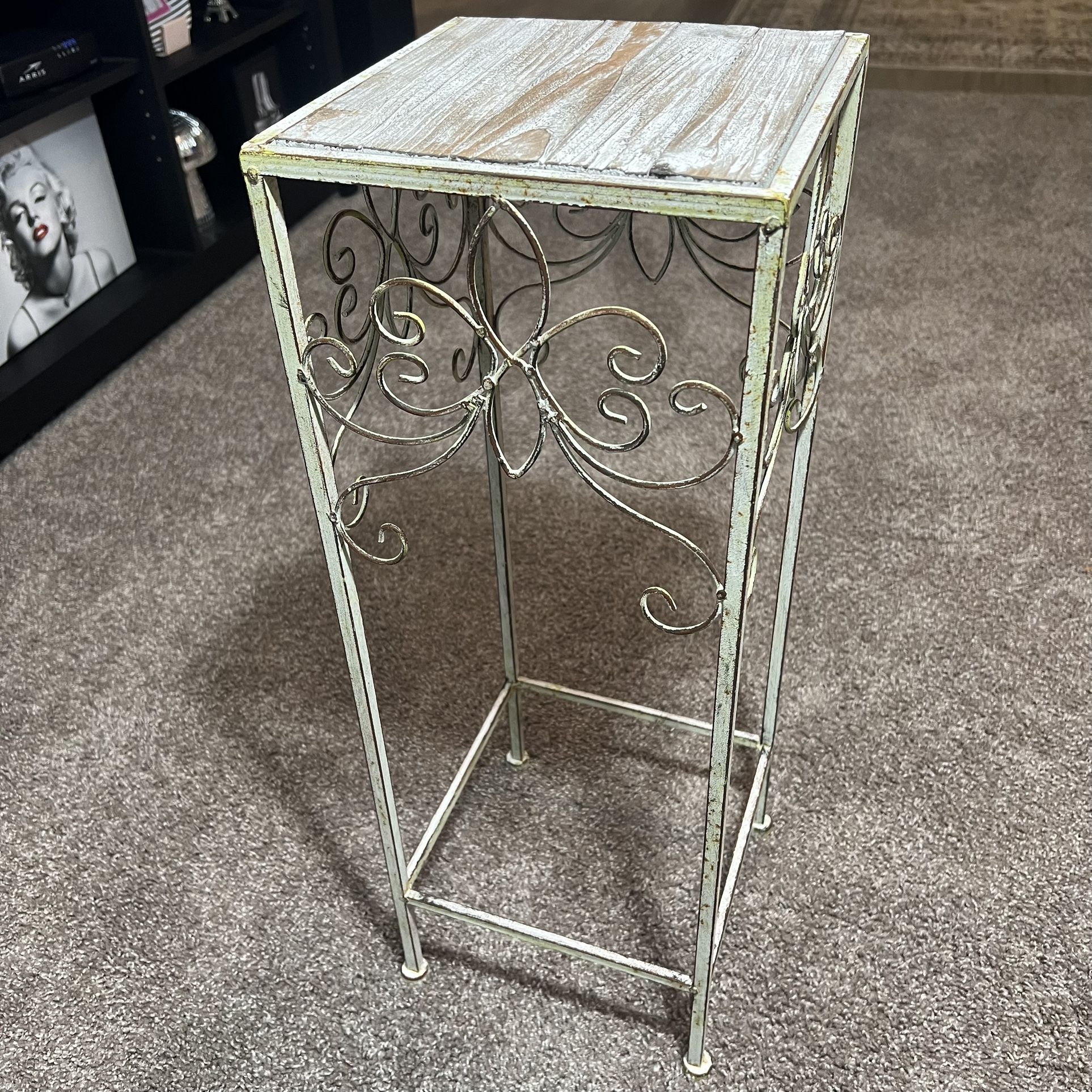Home Essentials & Beyond Plant Stand Square Table 25” Tall