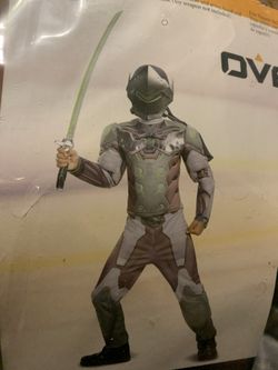Overwatch Genji Costume + Mask, Child’s Medium, Brand New (org. $23)