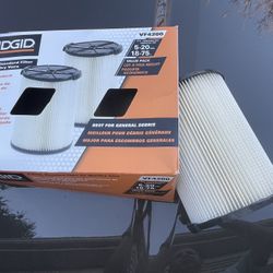 1 Ridgid VF4200 Filter For Wet/Dry Vacs