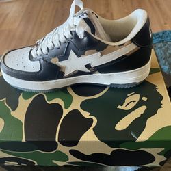 🚨 NEED GONE TODAY – BAPE STA BLACK/WHITE 🚨