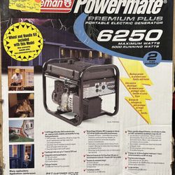 COLEMAN POWERMATE 6250 PREMIUM PLUS Portable Generator