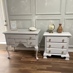 Vintage Dresser & Nightstand Combo