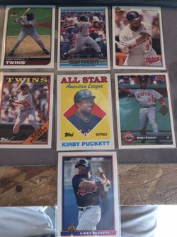 Kirby Puckett assorted baseball cards