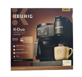 K-Duo Essentials, Hot & Iced Single-Serve Pod Coffee Maker & Carafe