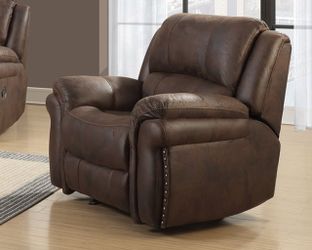 Nice Chocolate Saddle Manual Recliner!
