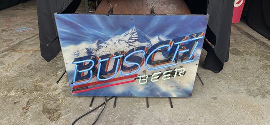 Busch Beer Neon Sign - 30”x21”