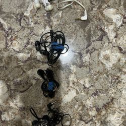4 Sets Of Never- Used Earphones