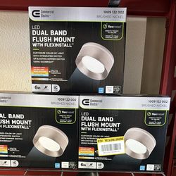 Flexinstall LED 6 in. Brushed Nickel Dual Band Recessed Ceiling Light for Home with 5CCT + DuoBright Dimming