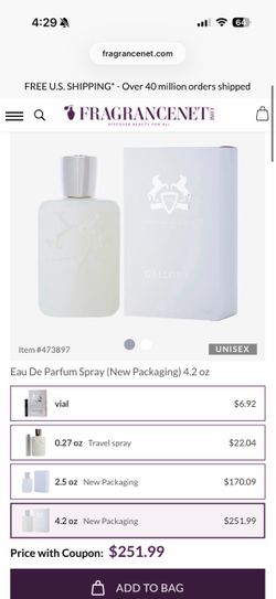 Cologne Parfums de Marly Galloway $150 OBO