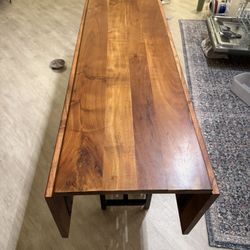 Crate And Barrel Origami Drop Leaf Table 