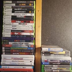 Empty video game boxes Xbox, Playstation Nintendo 