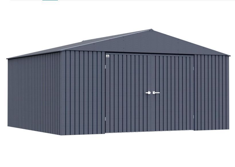 NEW! ARROW Elite 12’x14′ Steel Storage Shed w/ Lockable Door