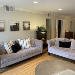 Z Gallerie Sofa and Loveseat 
