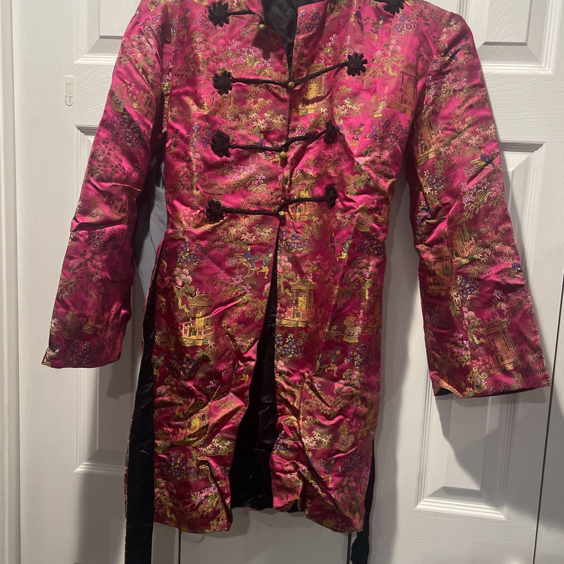 Asian Robe And Pant Set