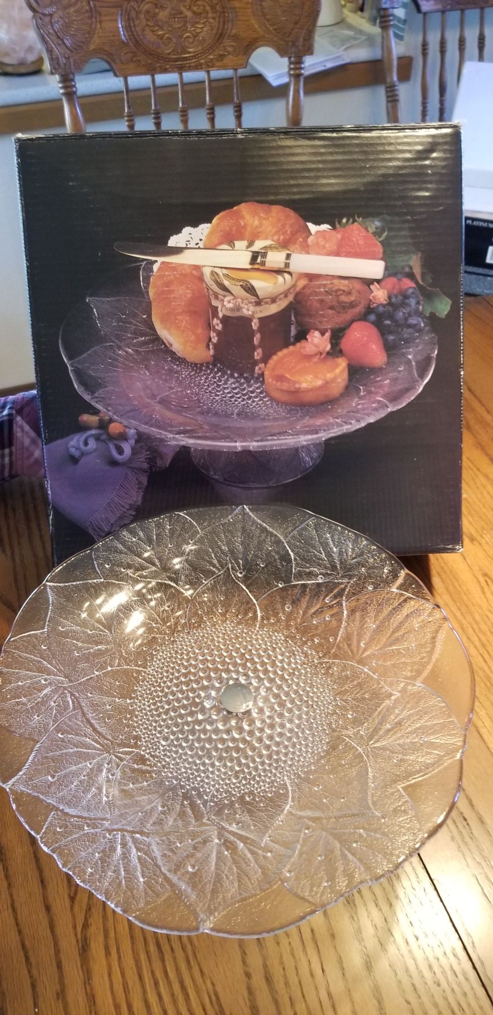 Mikasa crystal dishes...never used, in box.