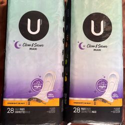 2 Pack Kotex Overnight Maxi Pads