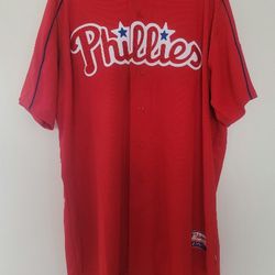 Brand New Philadelphia Phillies Team Issued Majestic MLB Jersey Red Blanks No Numbers
Men Size 52