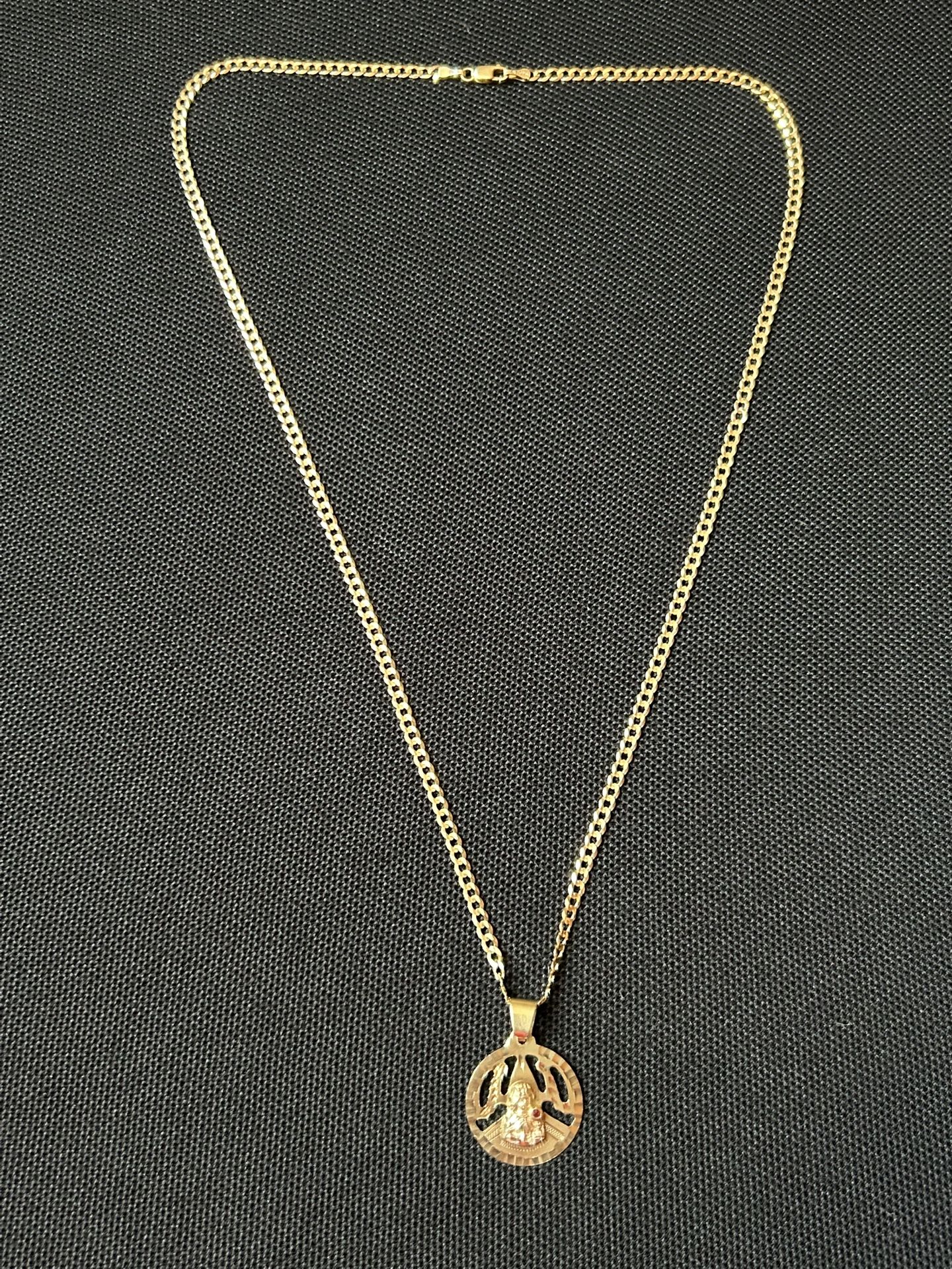 10K Gold Chain + Pendant