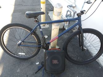 26-in stranger BMX all original. JBL party box converted to a backpack for easy carry