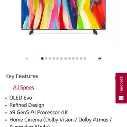 LG C2 42” 4k OLED