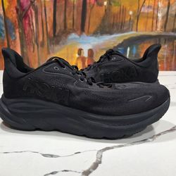 Hoka M Clifton 10 Triple Black Size 12 D Men's Running Shoes