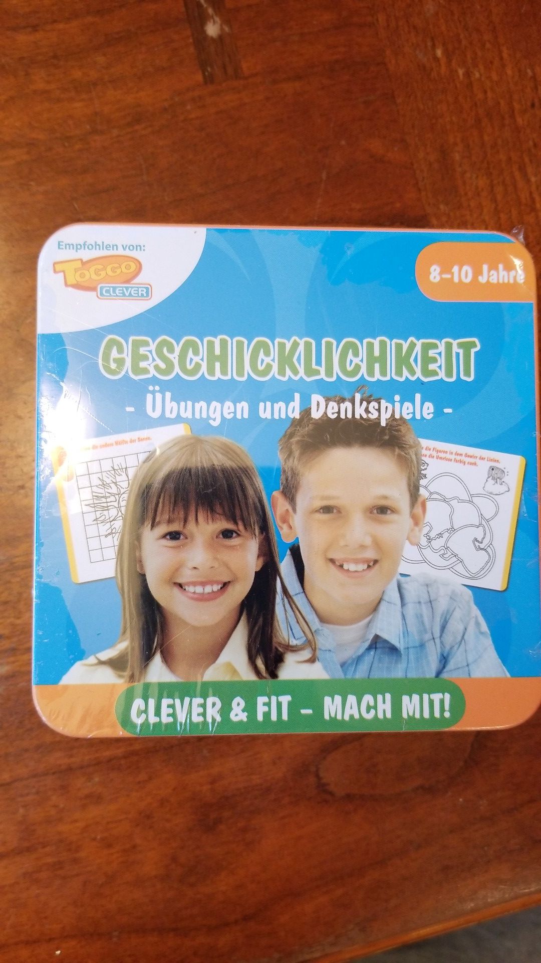 German childrens game and puzzles