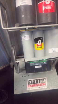 Red Yellow And Blue Optima Batteries