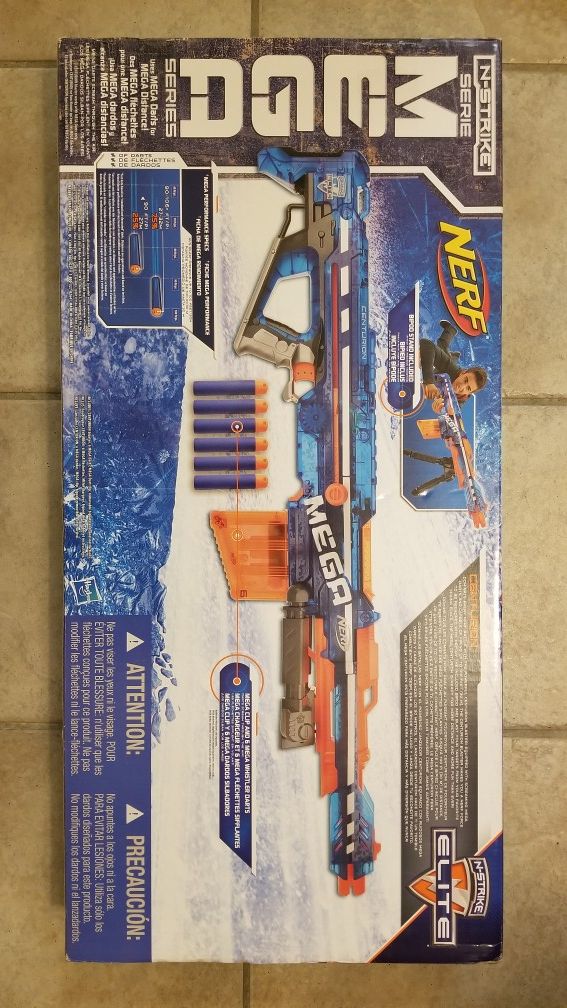 NERF MEGA CENTURION (Rare) Sonic Ice Blue Sniper Rifle N-Strike Blaster Gun  $51.04 - PicClick