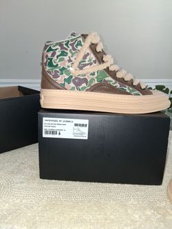 High Top Camouflage Sneakers Men's size 14