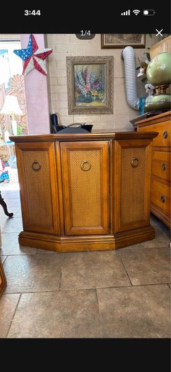 Vintage half moon  cabinet