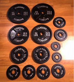 255 Pound 2” Olympic Weight Plate Set