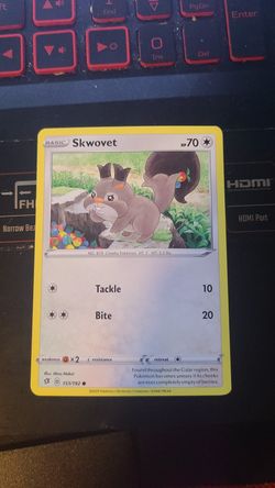 Skwovet Pokemon Card - Rebel Clash - 151/192 - kids toy gift Xmas-