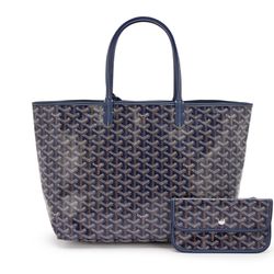 Navy Blue Goyard Saint Louis PM Tote — 2023