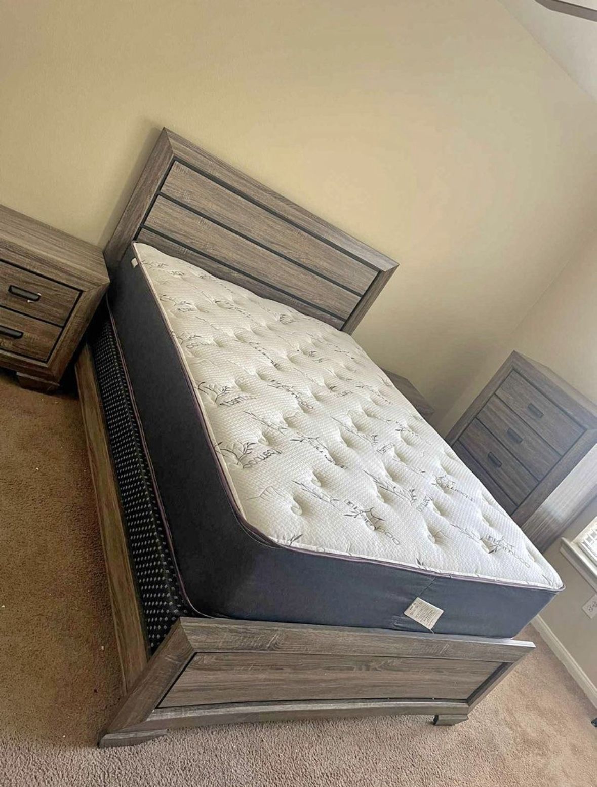 New Queen + Mattress Set