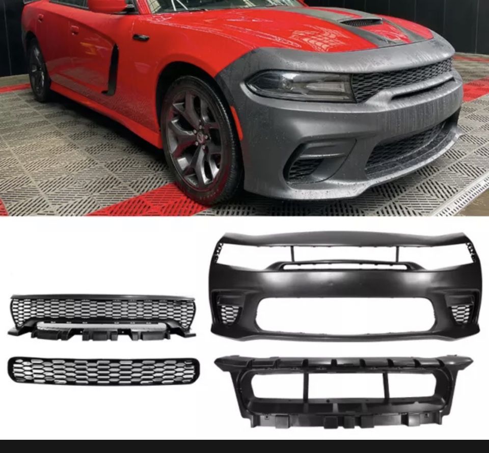 flum mello clear pink flavor 2020 Dodge Charger Widebody Fog Lights 2015-2023 Dodge Charger Duraflex  Hellcat Widebody Look Fender Flares JGD ATTACK! main image 1