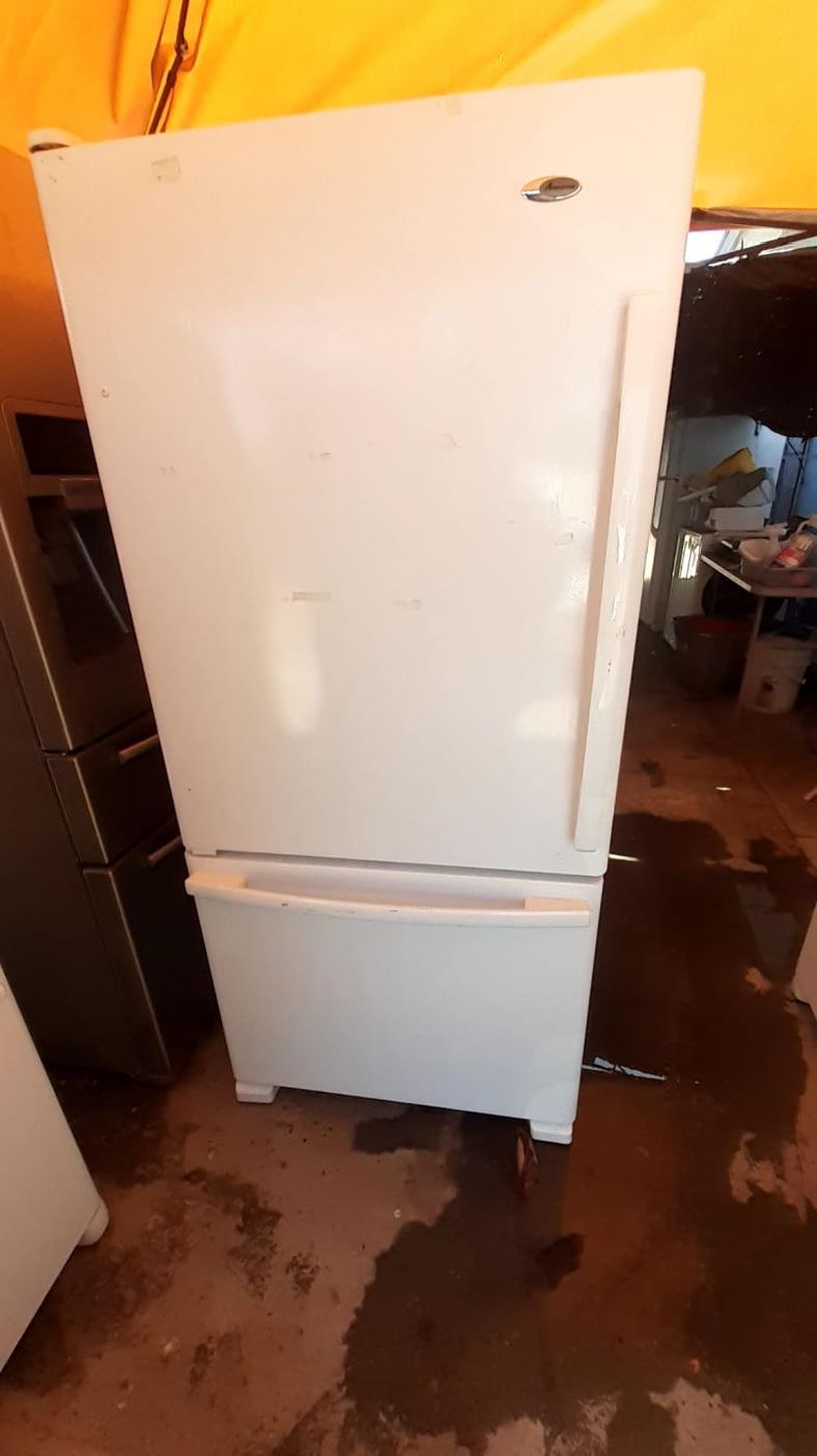 Amana Bottom Freezer White Refrigerator
