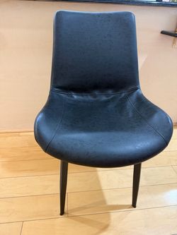 8 Black Faux Leather Dining Chair