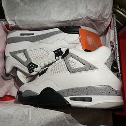 AIR JORDAN RETRO 4 WHITE CEMENT 2025