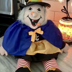 Vintage Halloween Witch Nylon Plush