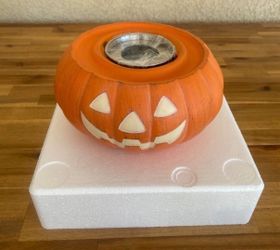 Tabletop pumpkin fire pit indoor outdoor