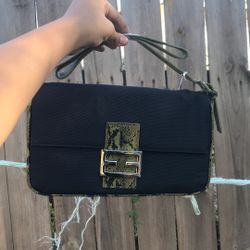 Black And Green Purse