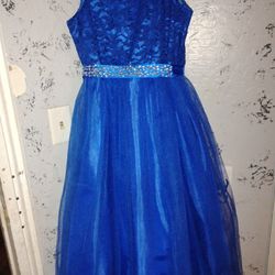 Girls Blue Dress.