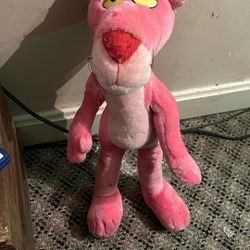 Vintage Rare 1967 Pink Panther Stuffed Animal