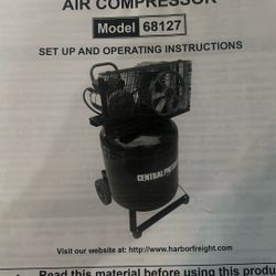 Central pneumatic Air Compressor